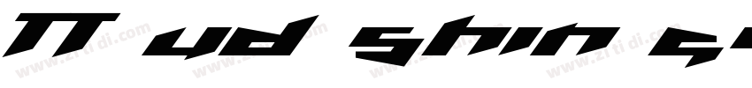 TT UD Shin Go Pro R字体转换